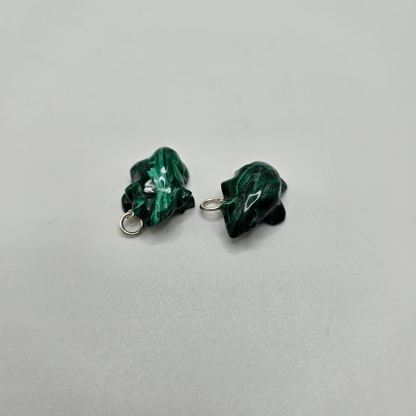 Malachite Frog Pendant