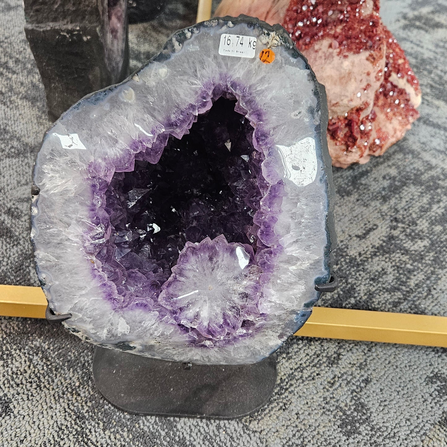 Large Amethyst Geode on Stand