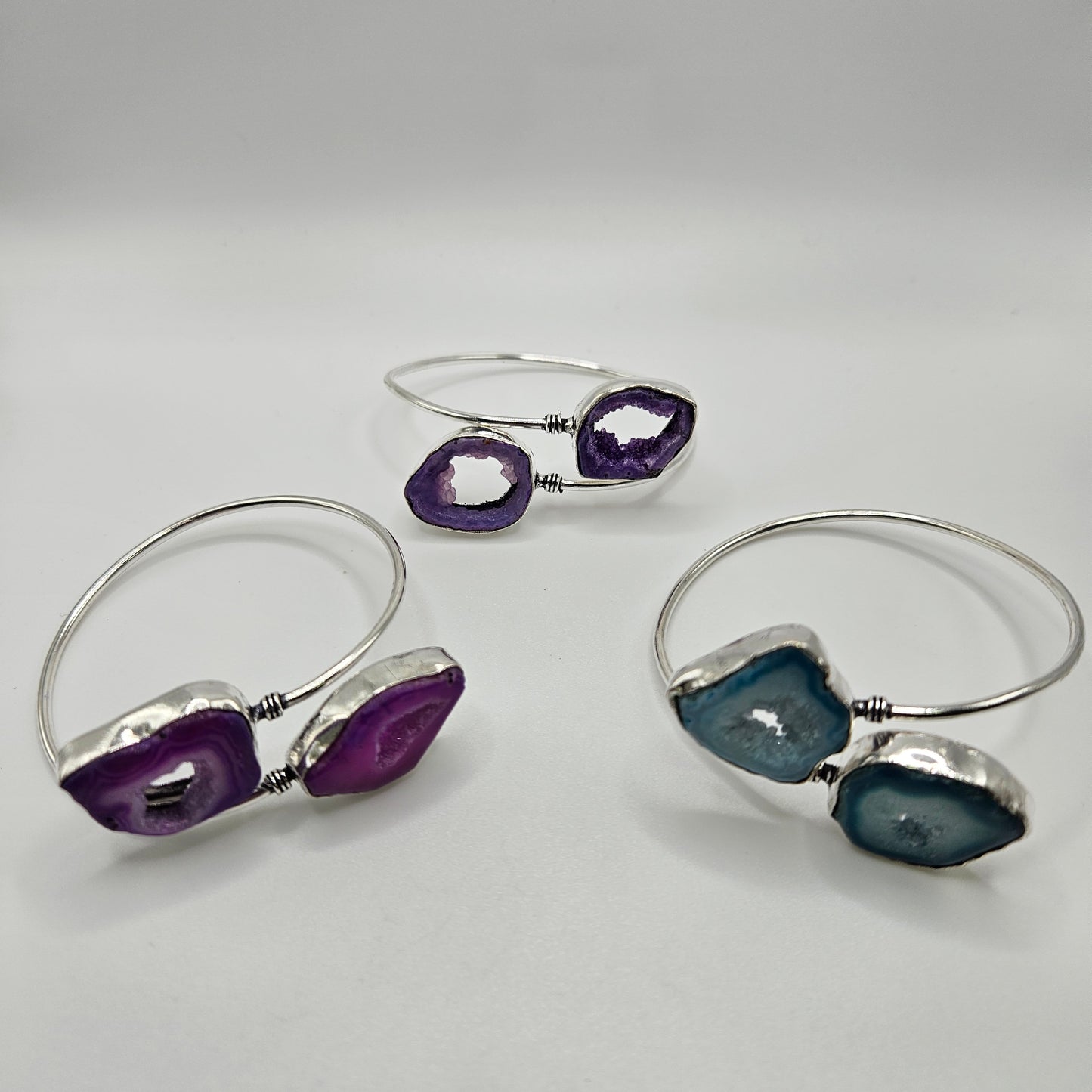 Dyed Agate Thin Cuff