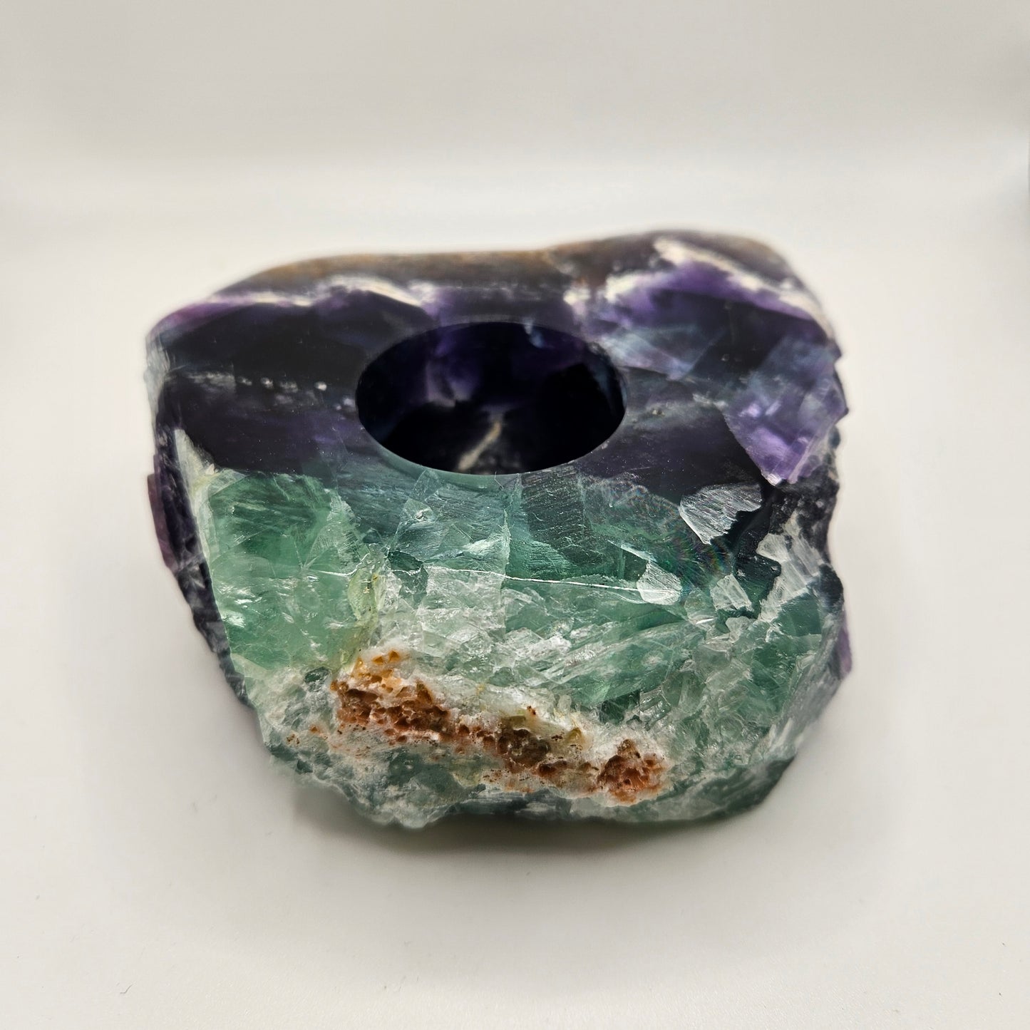 Fluorite Candle Holder