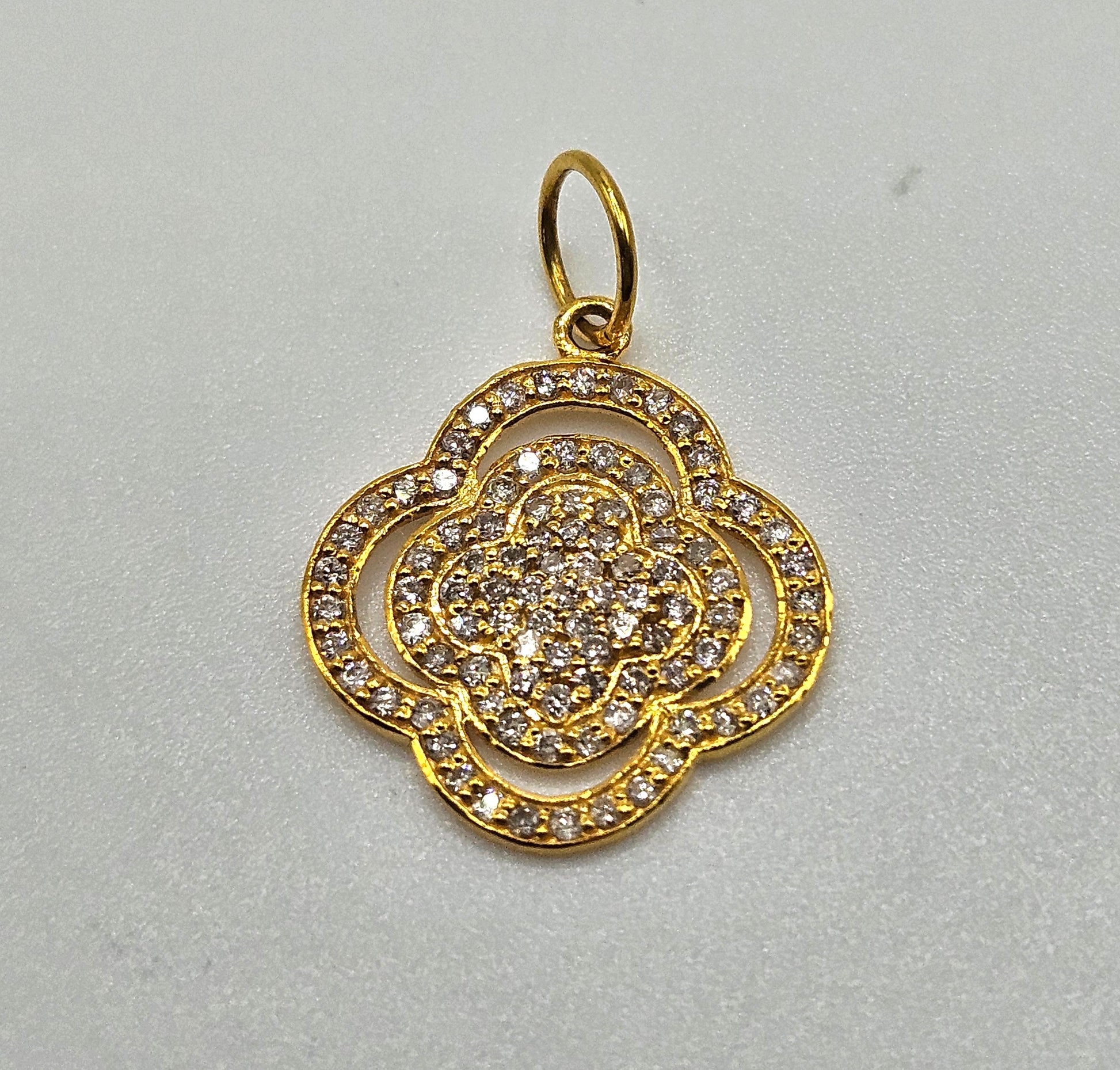 Gold Diamond Celtic Knot Pendant