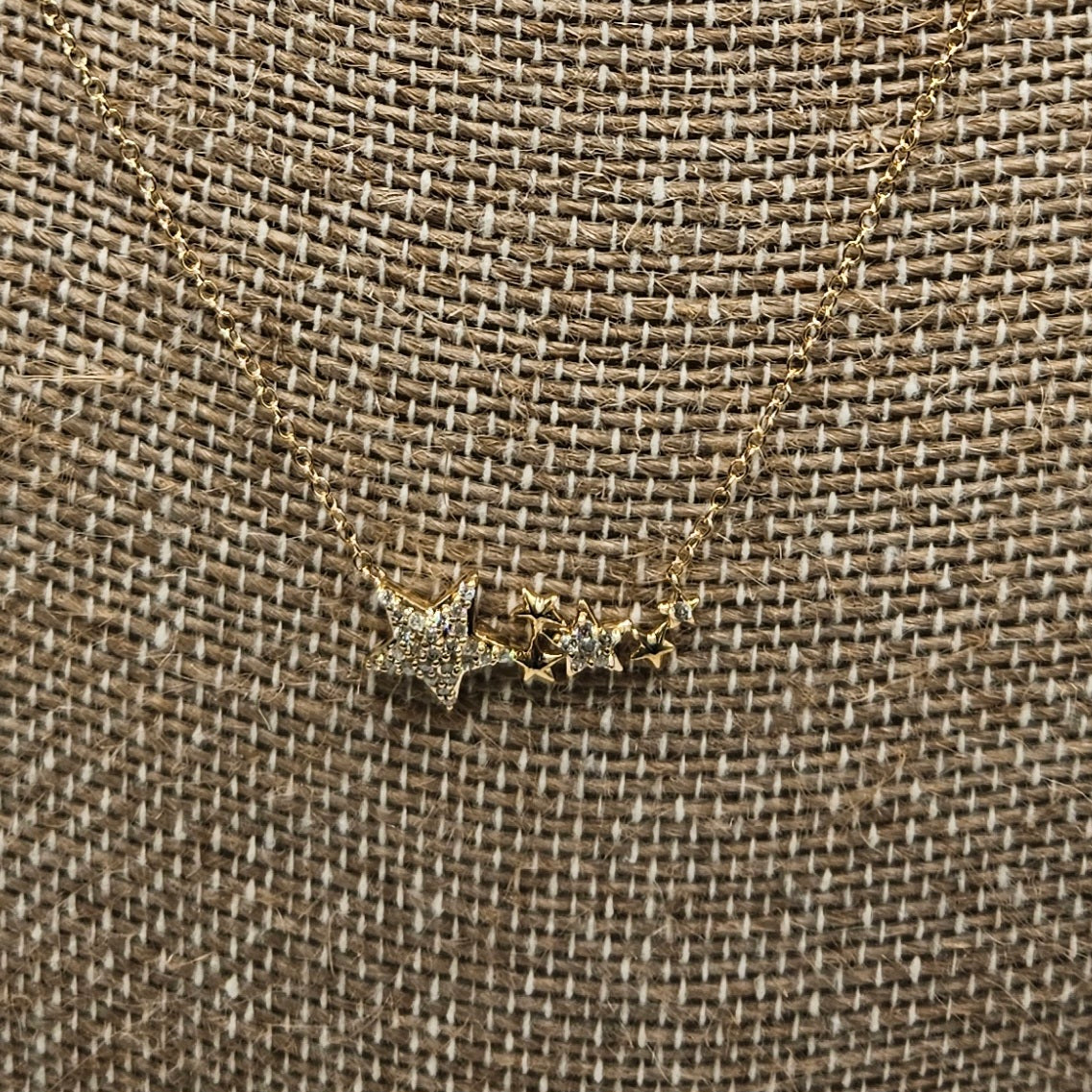 18" Diamond Star Necklace