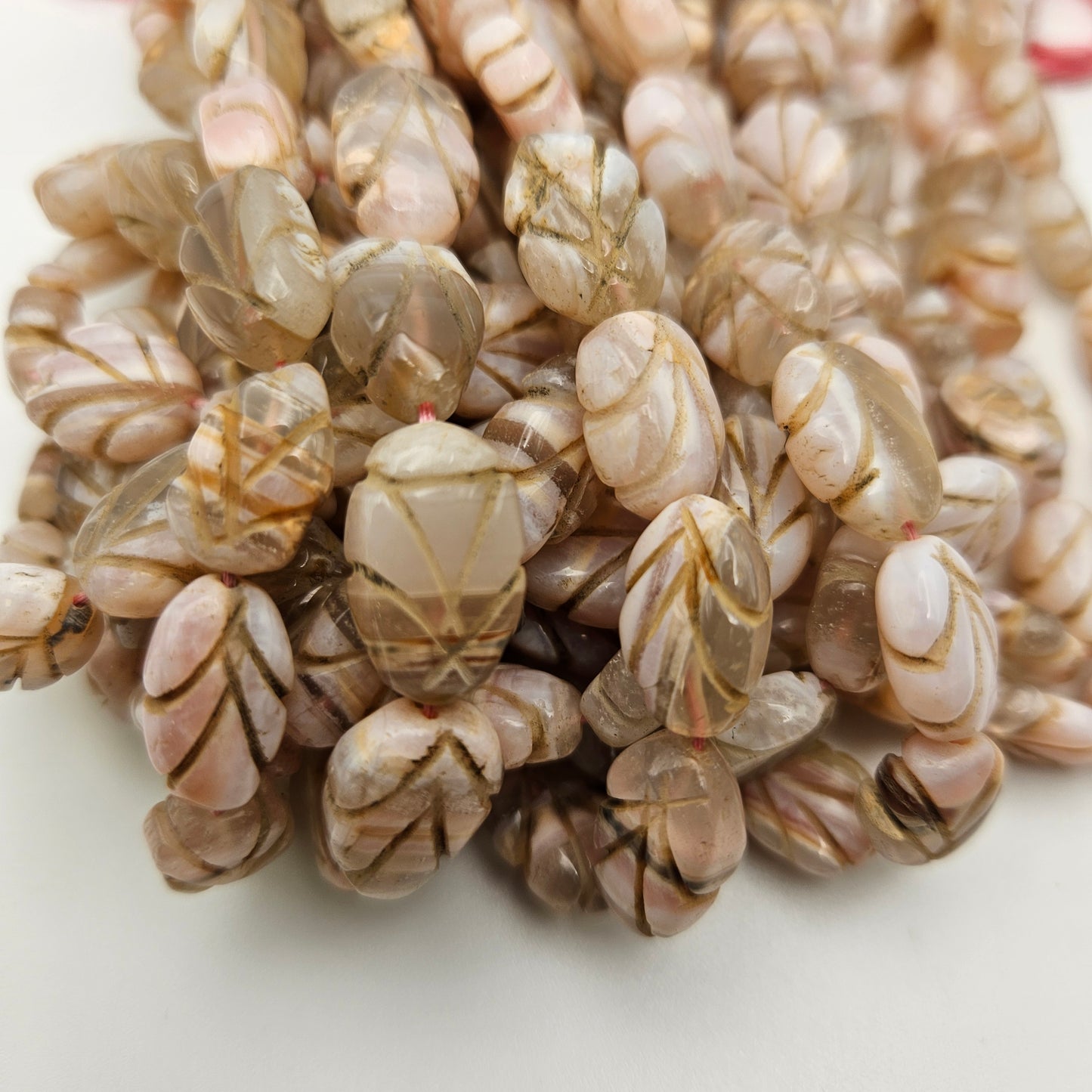Carved Pink Opal