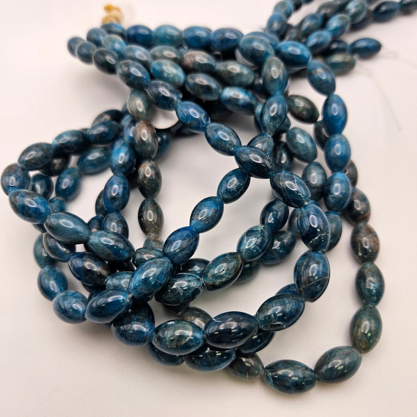 8mm Blue Apatite Rice