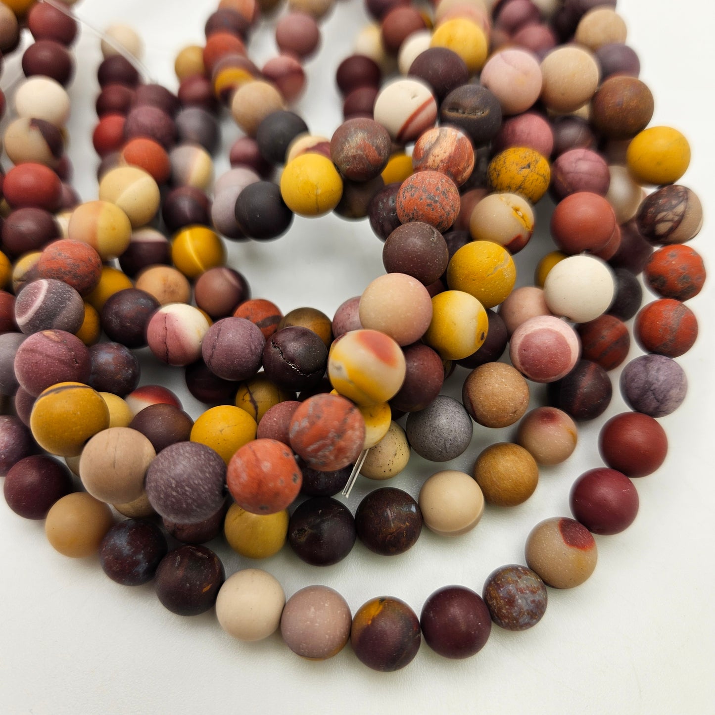 8mm Mookaite Jasper Round Matte