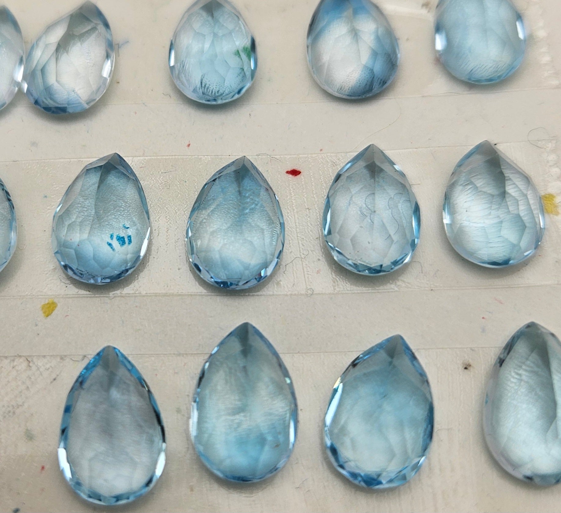 8x12mm Aquamarine Teardrop Cabochon