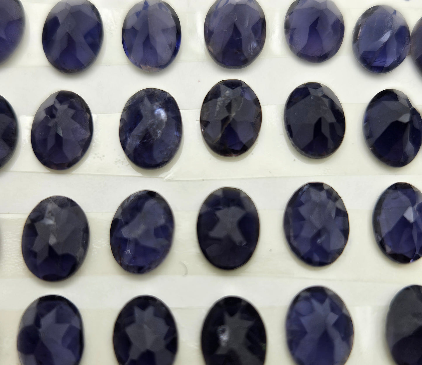 6x8mm Iolite Oval Faceted Cabochon