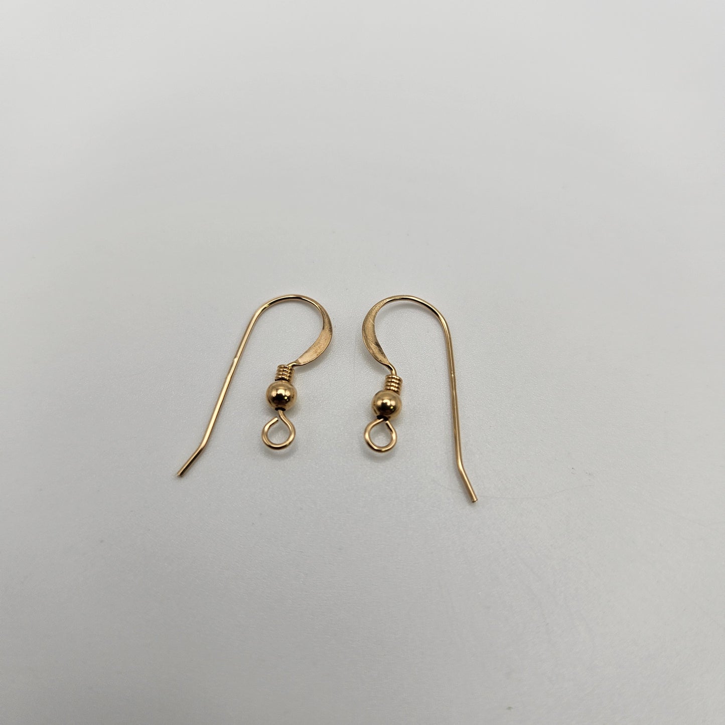 Gold Filled Earwire w/ Ball & Coil 1 Pair