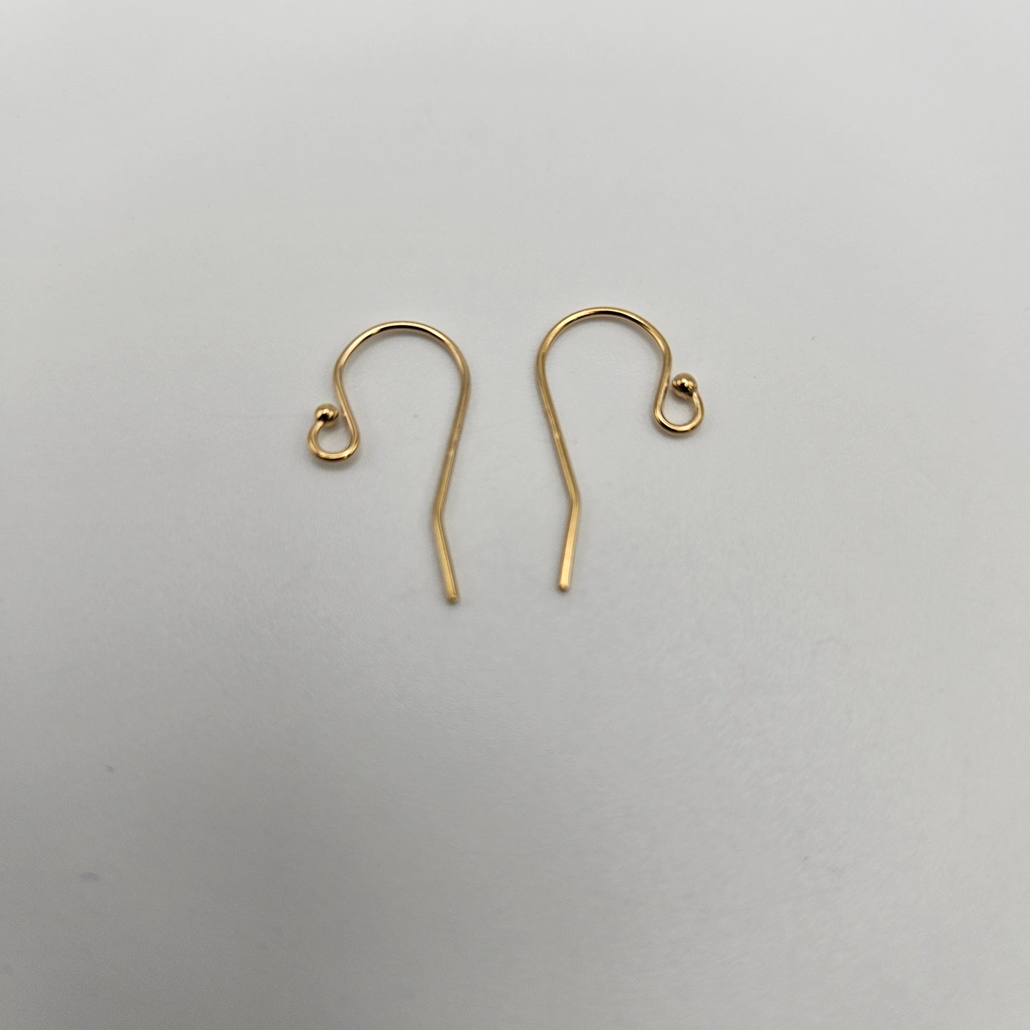 Gold Filled Earwire w/ Bead End 1 Pair