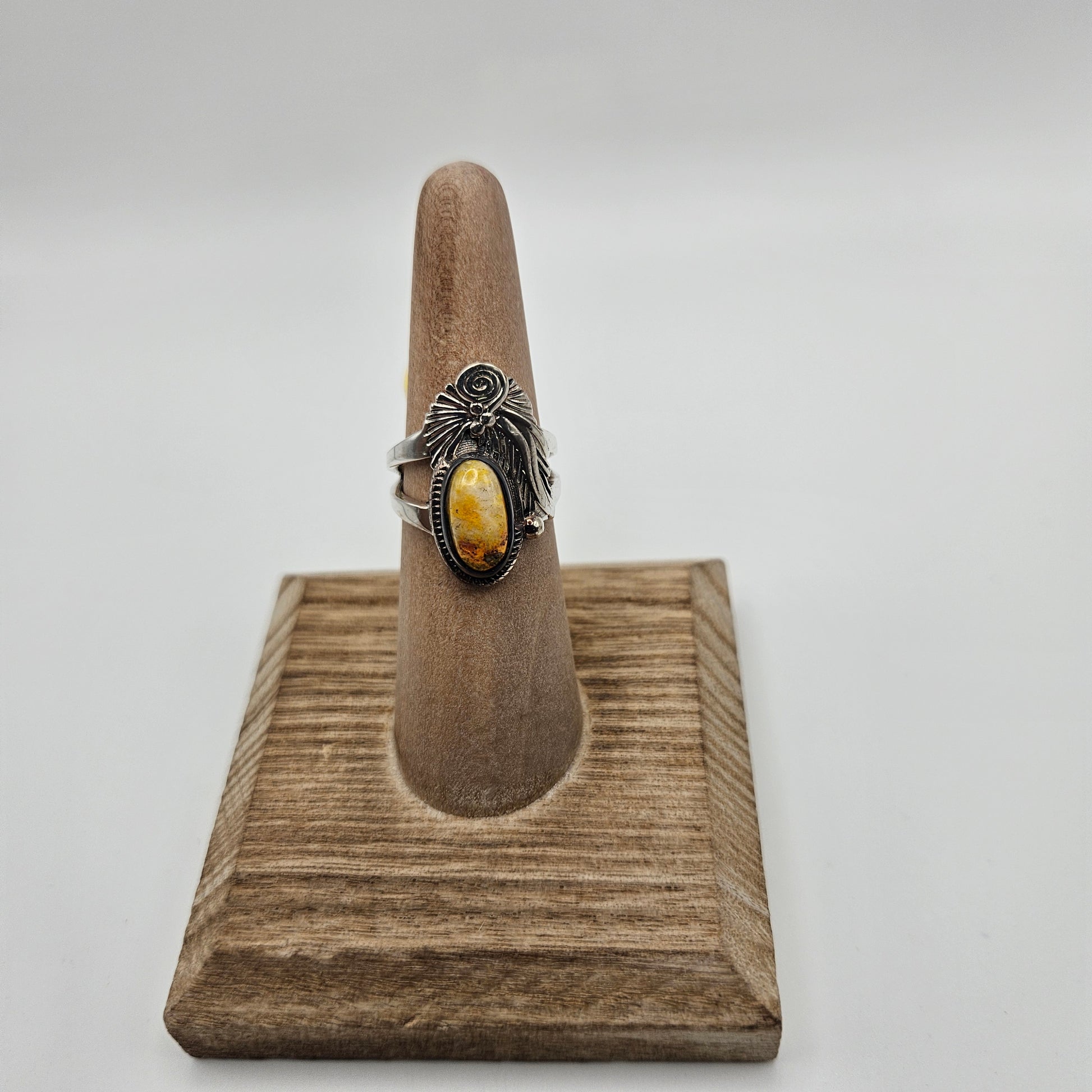 SS Bumblebee Jasper Ornate Ring