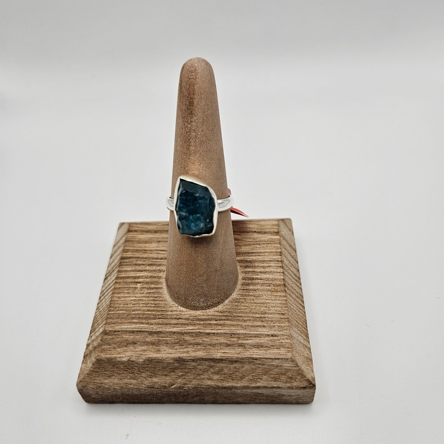 SS Rough Apatite Ring