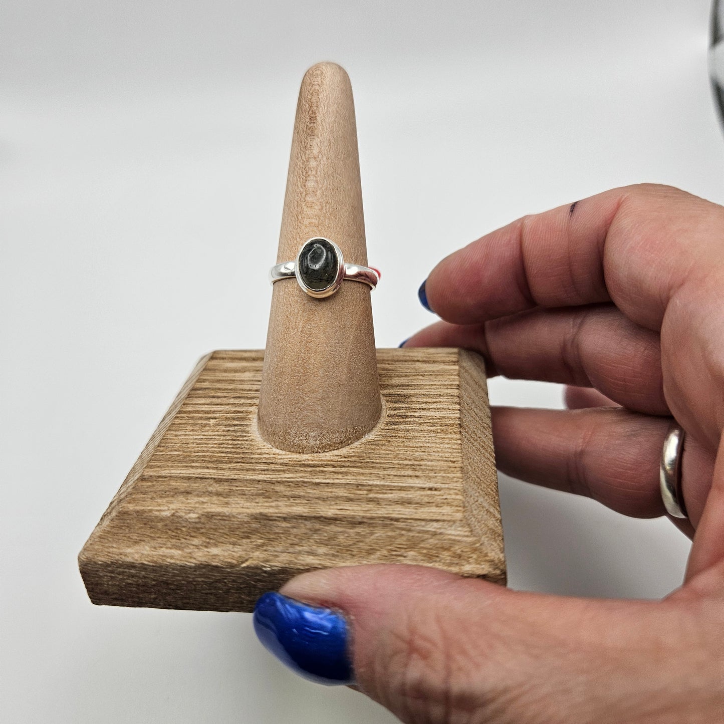 SS Rutile Black Ring