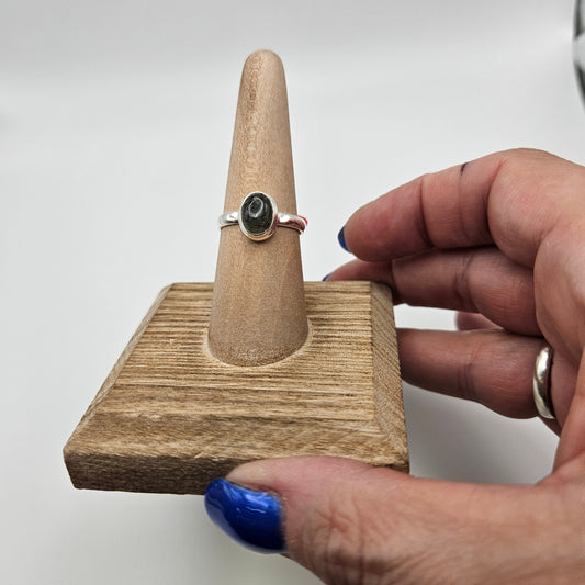 SS Rutile Black Ring