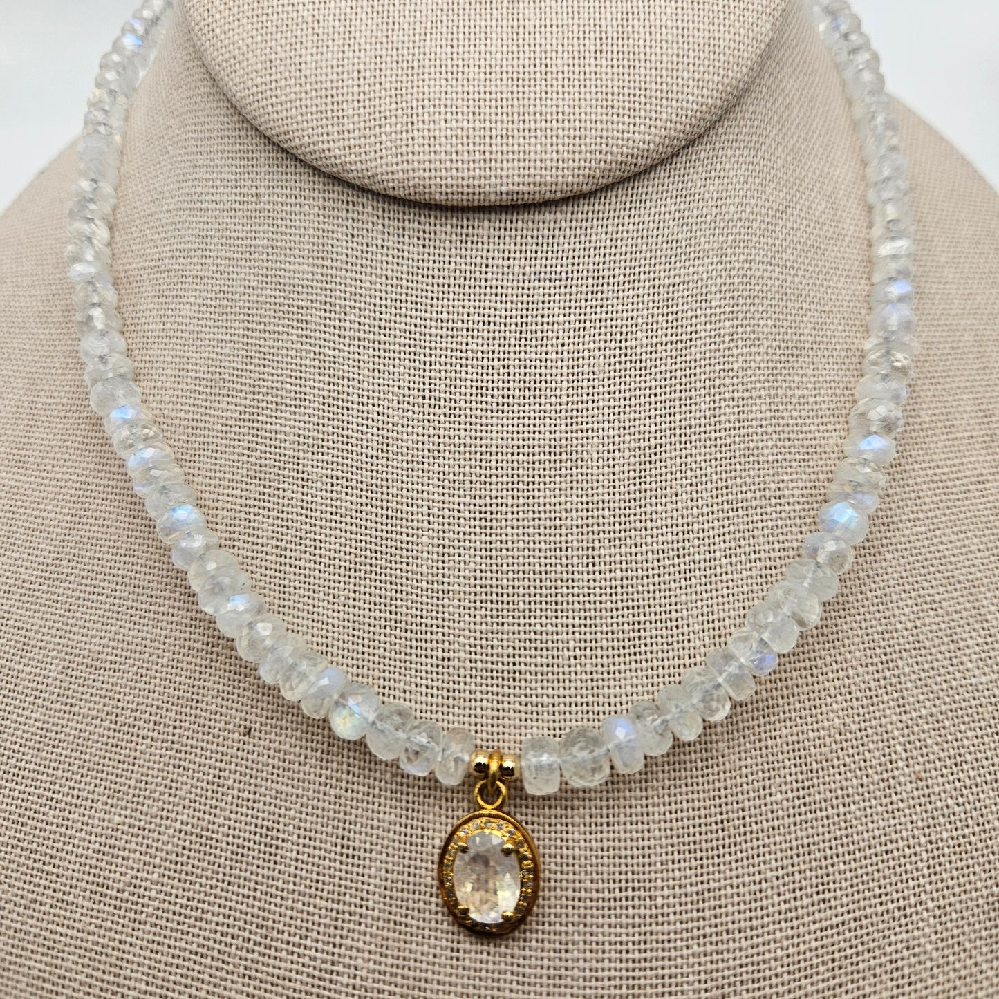 Moonstone Vermeil GF Necklace