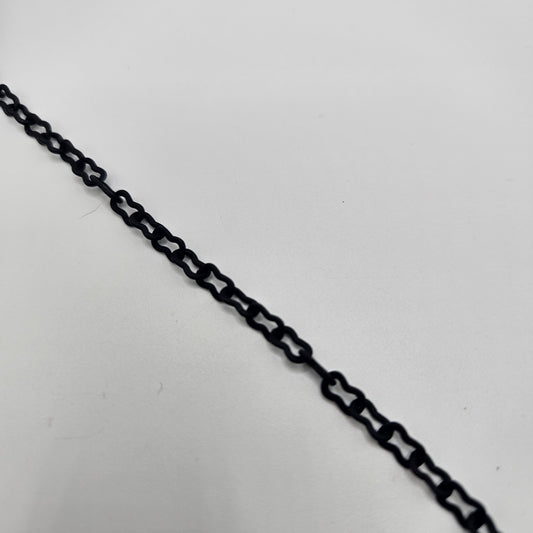 Black Large Peanut Chain By the Foot