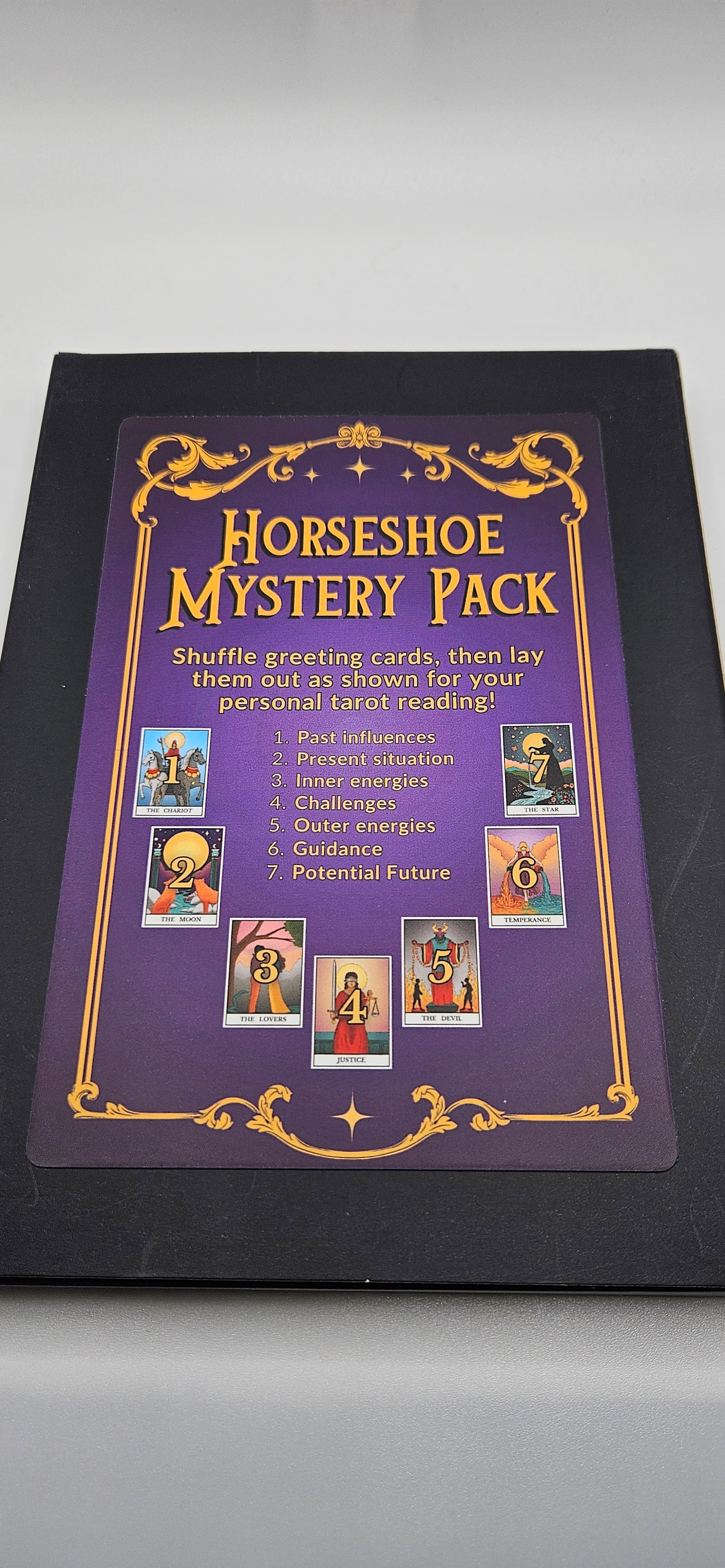 Horseshoe Mystery Pack Tarot Greeting Card