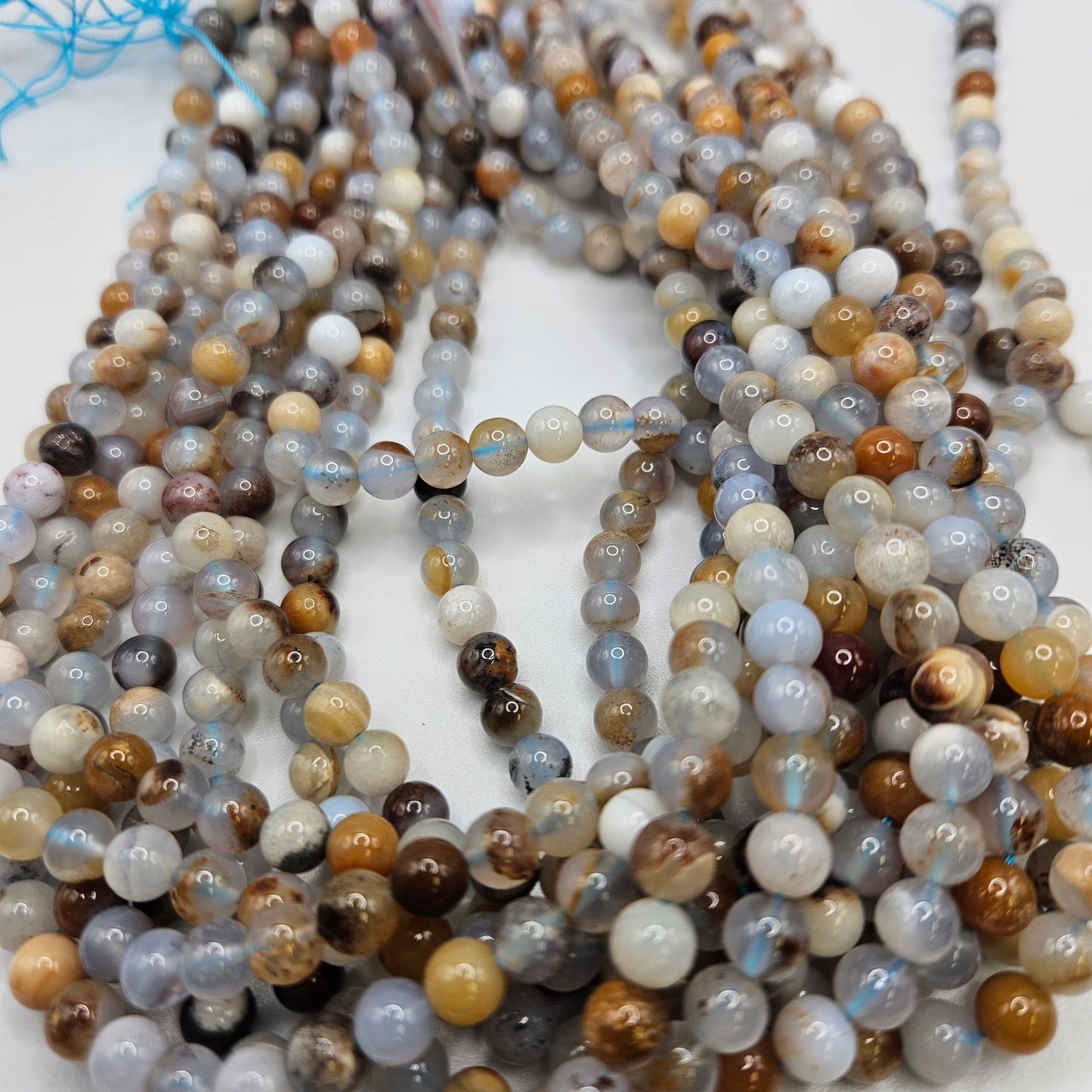 6mm Chalcedony Round Bead Strand