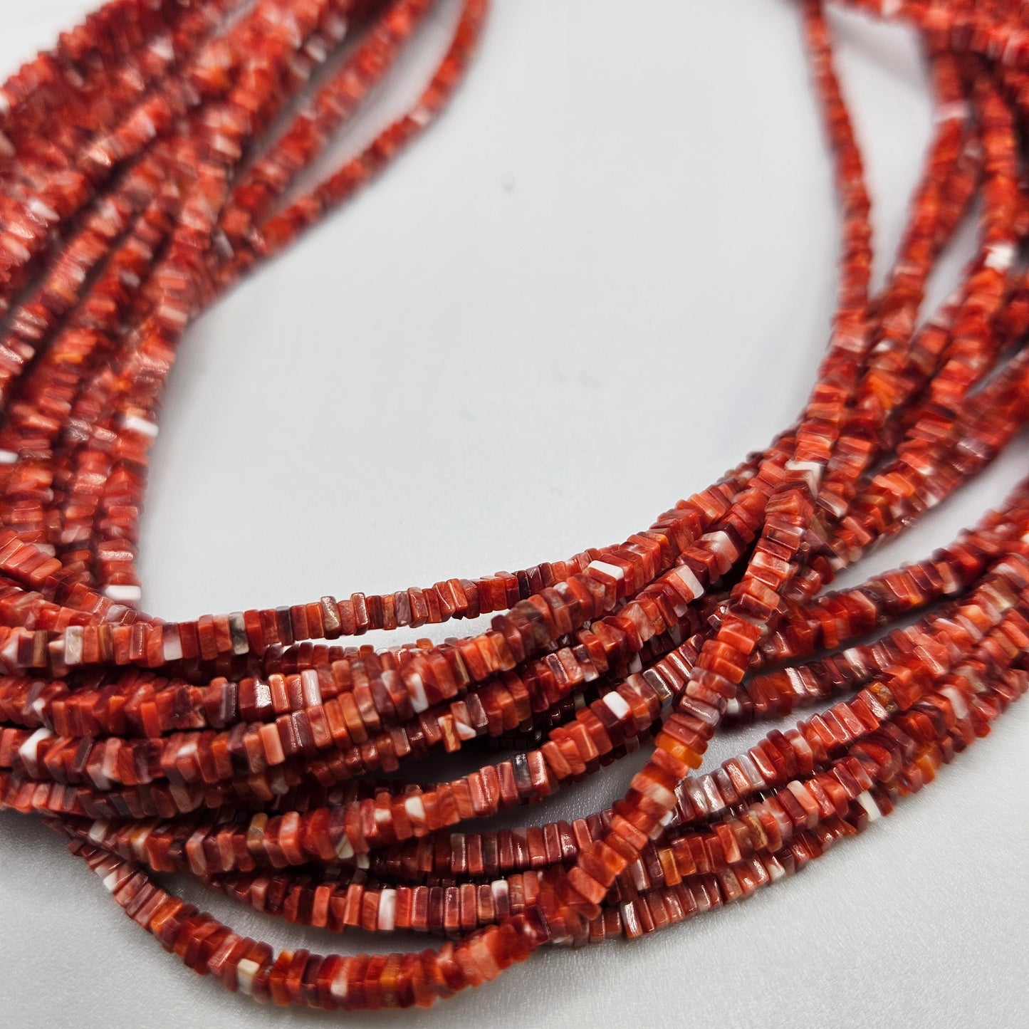 3mm Spiney Oyster Slice Bead Strand