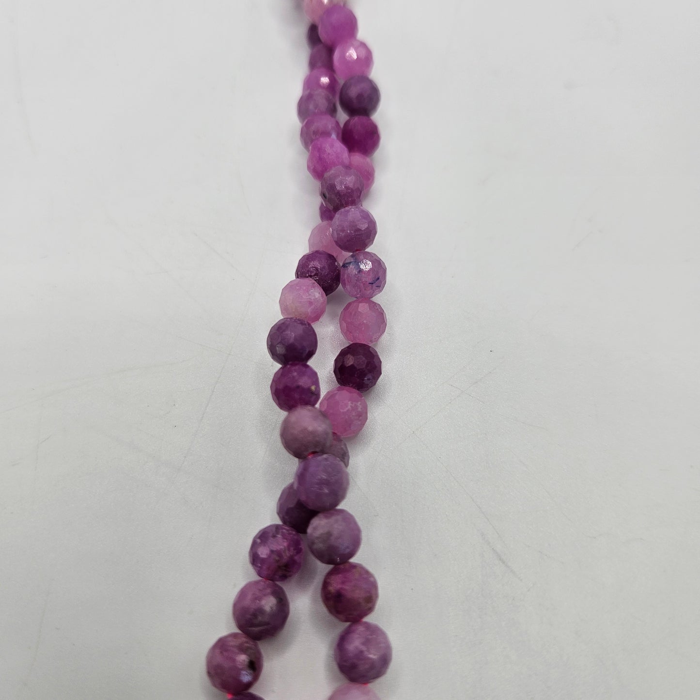 6mm Faceted Ruby Round Bead Strand