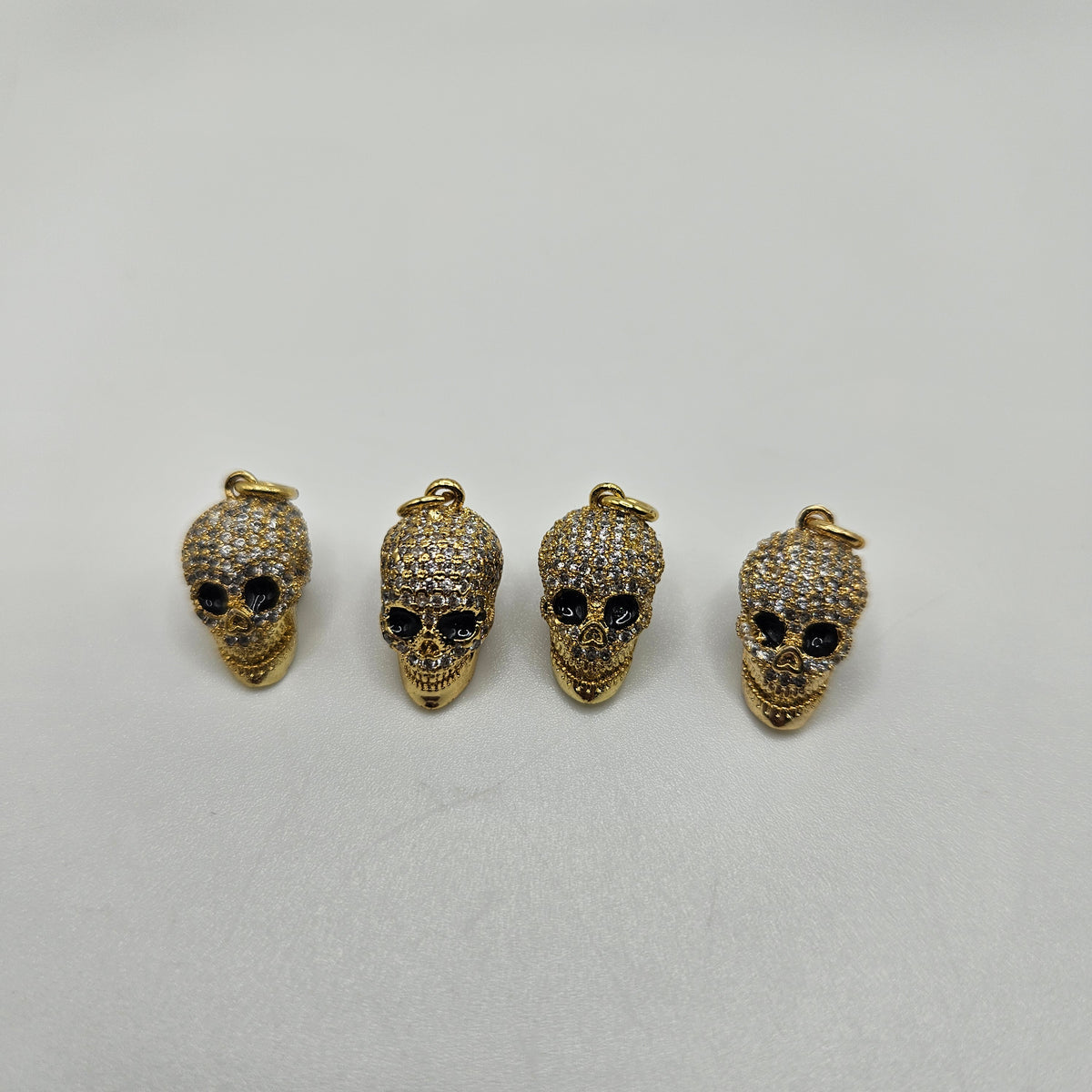 12mm Pave Skull Charm