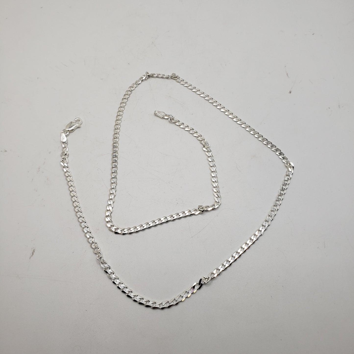 20 Inch Sterling Silver Medium Figaro Chain.