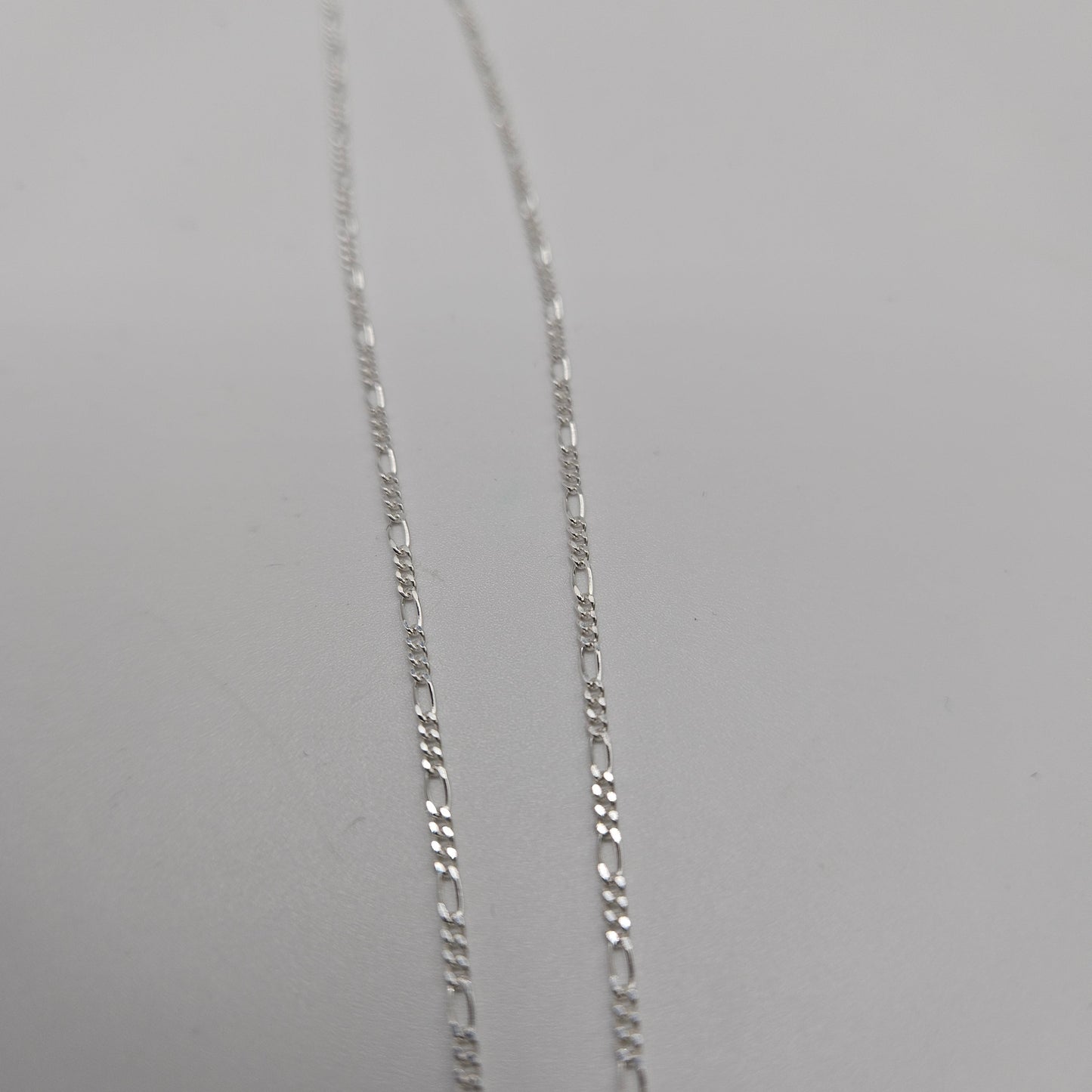 20 Inch Sterling Silver Small Figaro Chain.