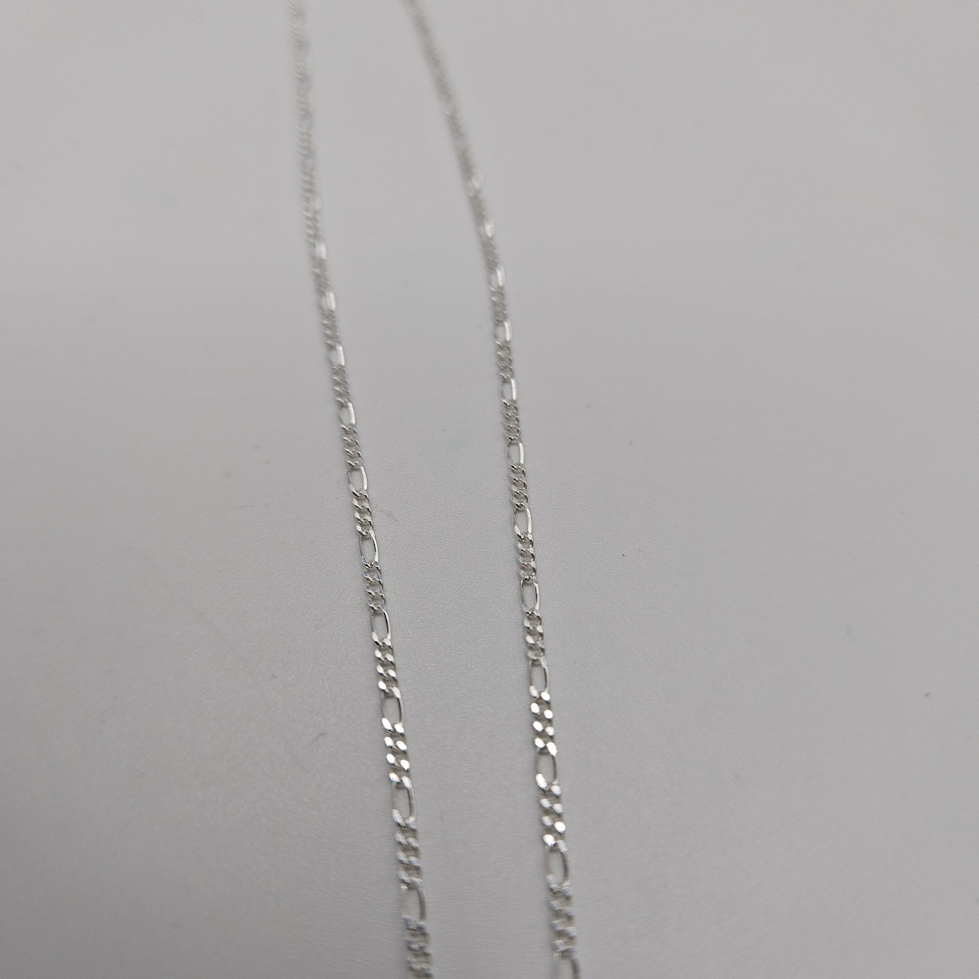 20 Inch Sterling Silver Small Figaro Chain.