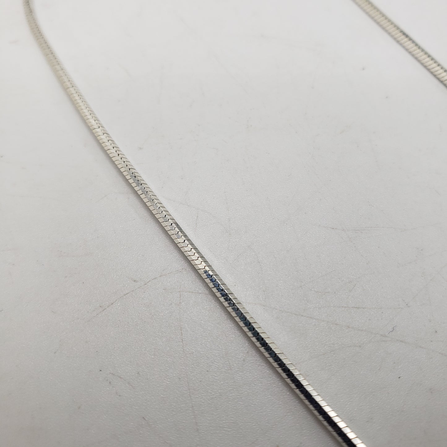 20 Inch Sterling Silver Snake Chain Diamond Cut.