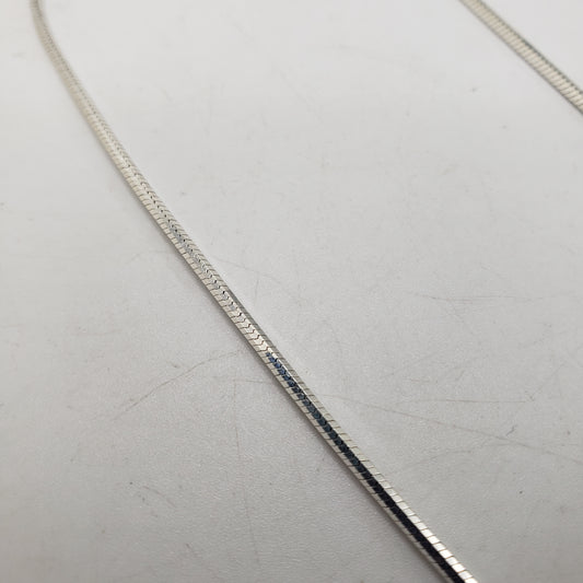 20 Inch Sterling Silver Snake Chain Diamond Cut.