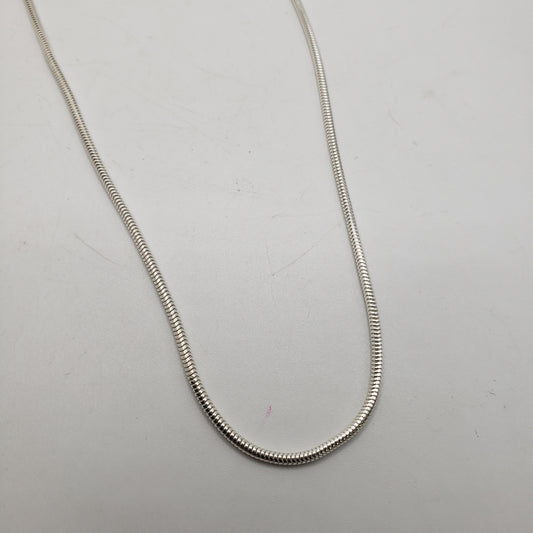 20 Inches Sterling Silver Snake Chain.