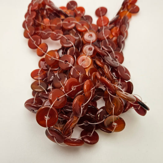 20mm Carnelian Donut.