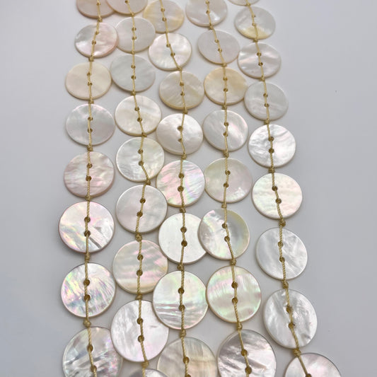 20mm Mother of Pearl Button Strand.