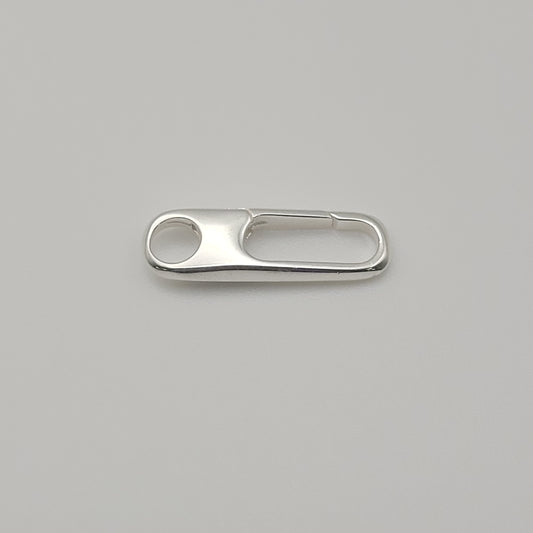 20mm Sterling Silver Paper Clip Clasp with Ring.