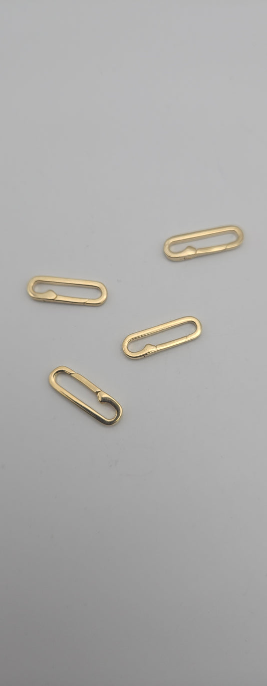 20mm Vermeil Paper Clip Clasp.