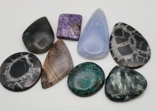 Assorted Gemstone Cabochons.