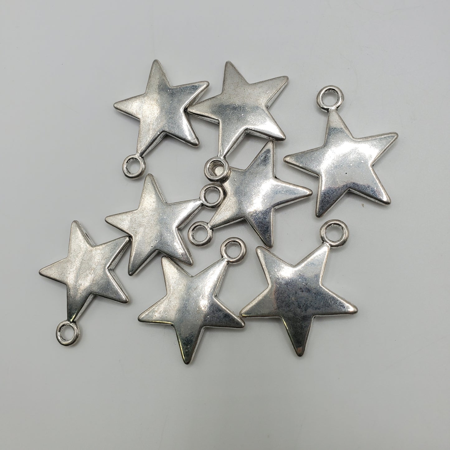 24mm Pewter Star Charm.