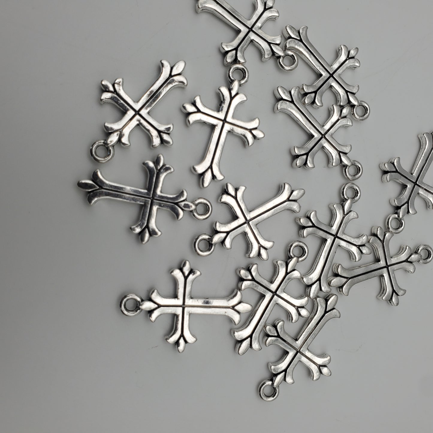 25mm Pewter Cross Charm