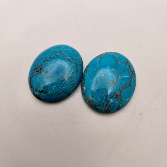 25x30mm Blue Turquoise Cabochon.