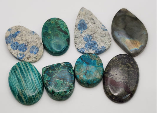 27.99 Assorted Gemstone Cabochons.