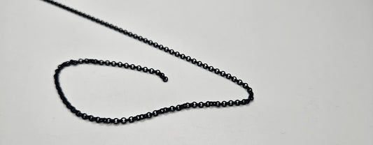 2mm Black Rolo Chain.