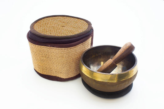 3.5" Singing Bowl with Hemp Case.