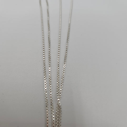 30 Inch Sterling Silver Box Chain.