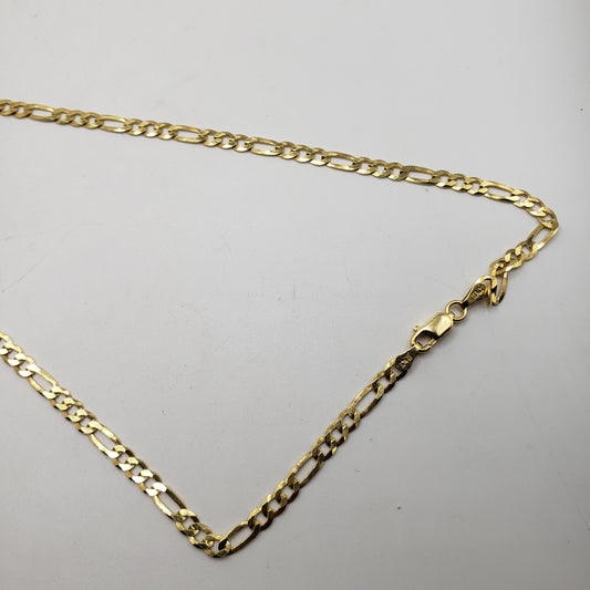 30 Inch Vermeil Figaro Chain.
