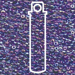 8/0 Amethyst Lined Crystal AB Miyuki 22g 8-9274-tb
