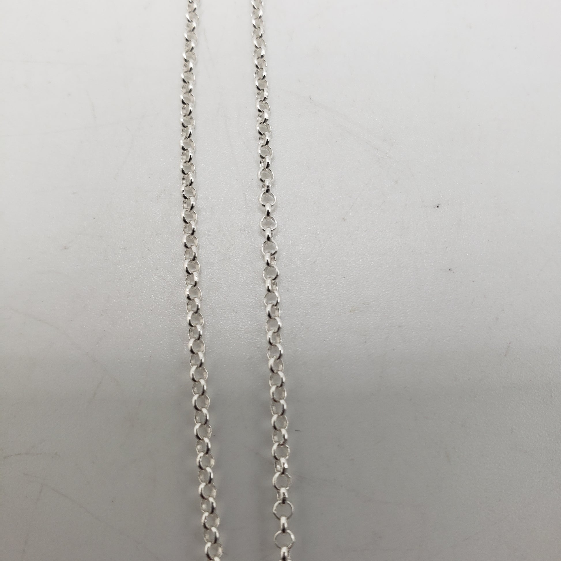 30 Inch Sterling Silver Small Circle Chain.