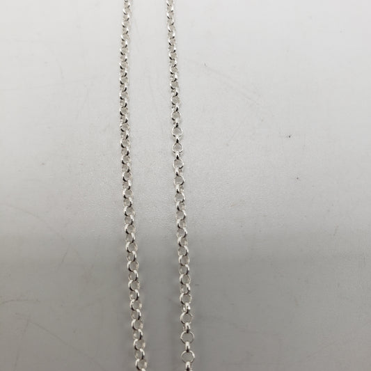 30 Inch Sterling Silver Small Circle Chain.