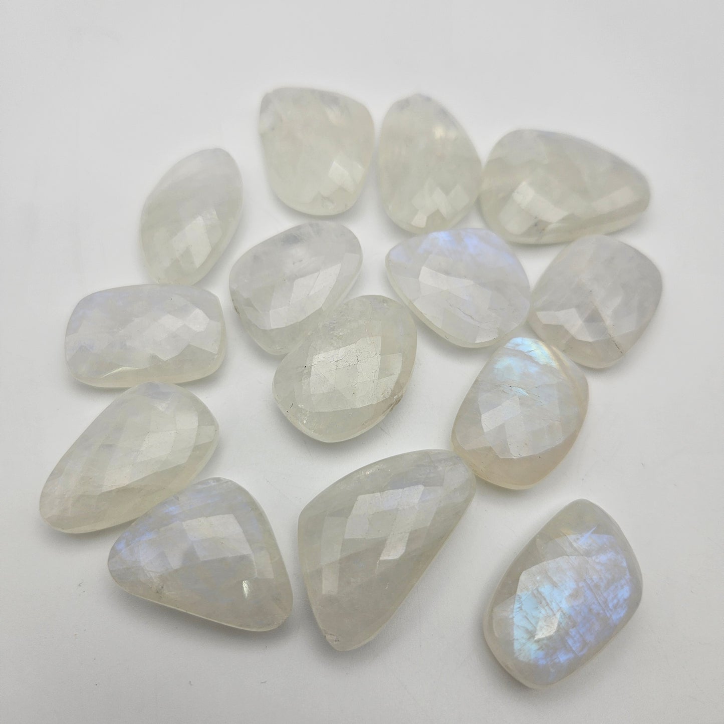 30mm Faceted Extra Large Moonstone Single Bead.