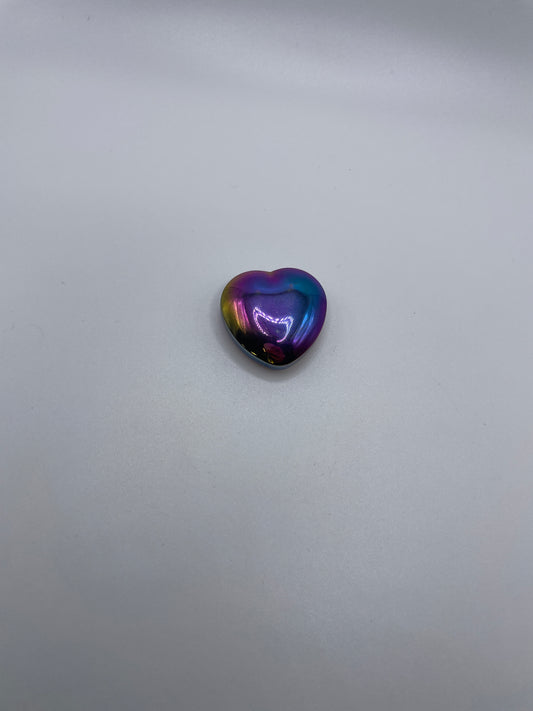 30mm Rainbow Hematite Heart.