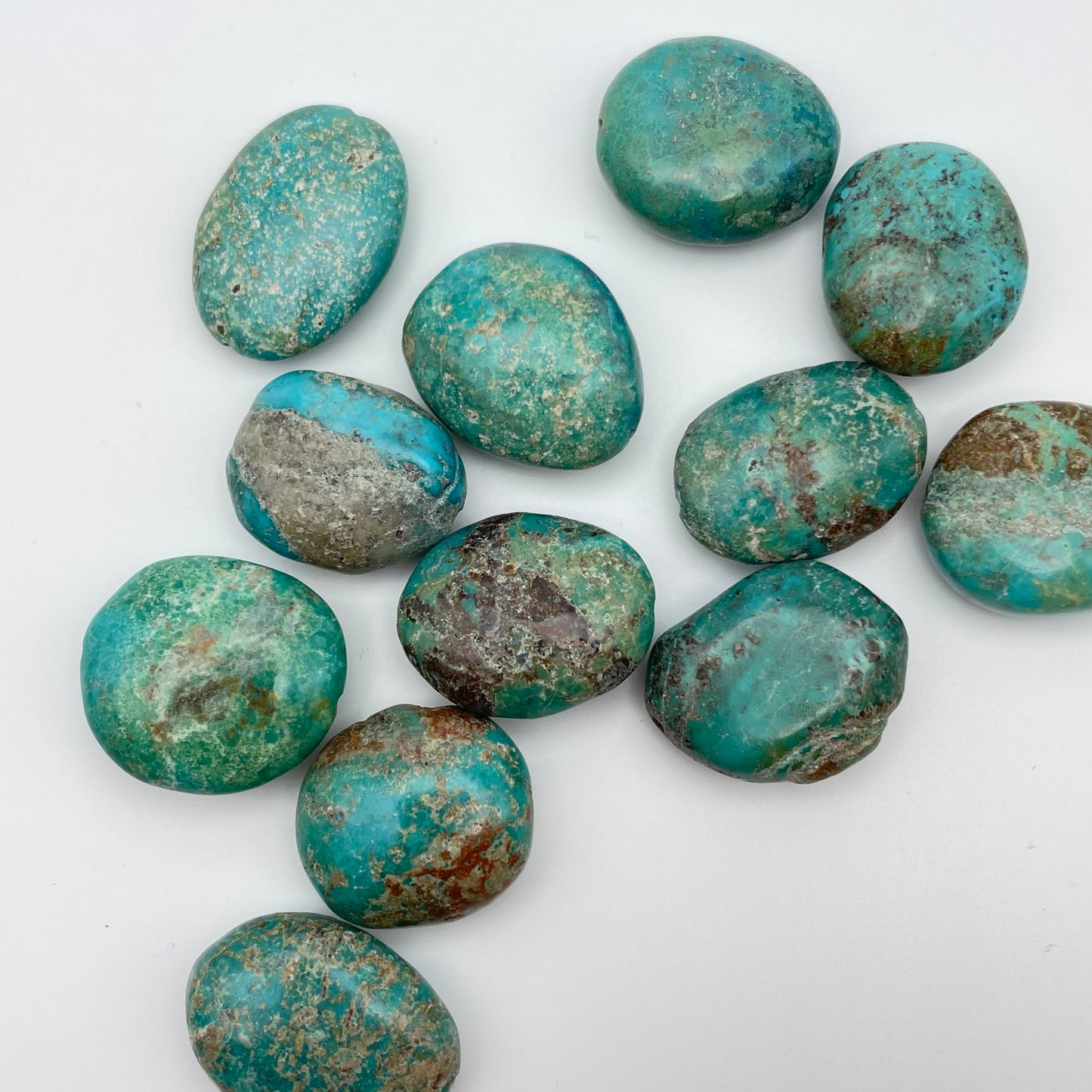 30mm Turquoise Oval Smooth Single Bead.