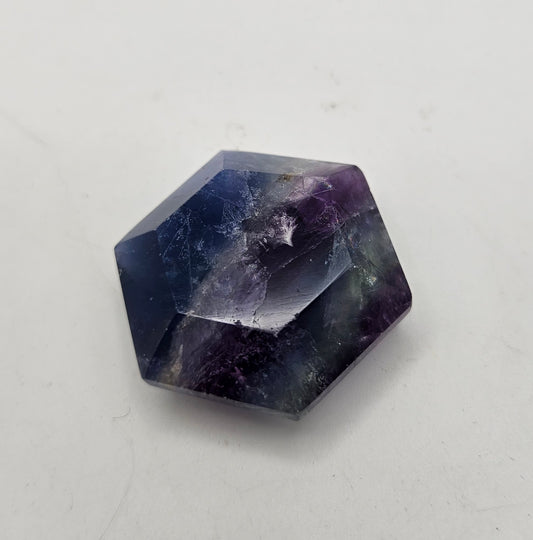 35mm Fluorite Hexagon- Color Varies.